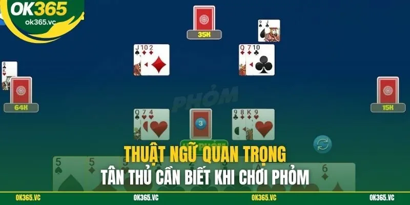 Thuật ngữ quan trọng tân thủ cần biết khi chơi phỏm
